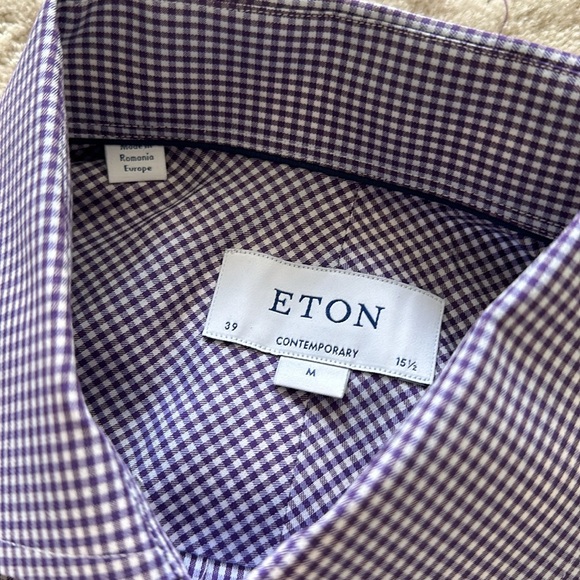 Eton- made in Romania 15.5 (39) Contemporary Fit, like new! - Picture 2 of 5